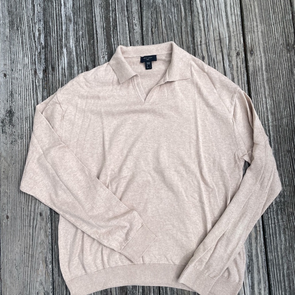 New Look Blush V-Neck Sweater